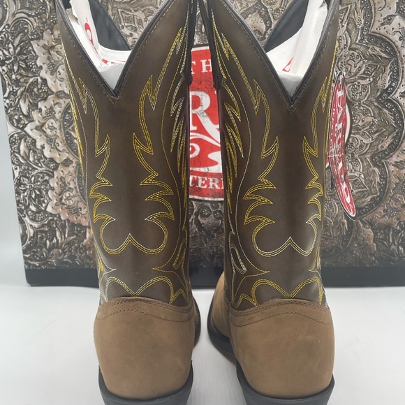 LAREDO Ladies Kadi Distressed Brown Cowboy Boots 5742 Western - Picture 7 of 16
